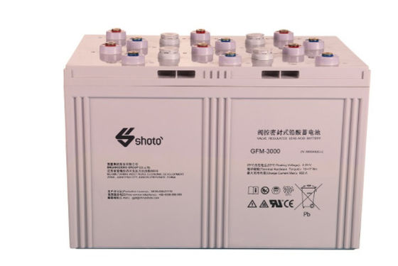 3000AH AGM Sealed Lead Acid Battery M8 Terminal For Nuclear Power Station