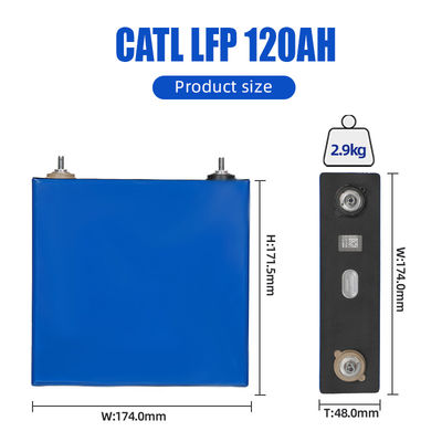 MSDS Rechargeable 3.2 v 120ah LiFePO4 Lithium Battery For Wind / Solar Energy