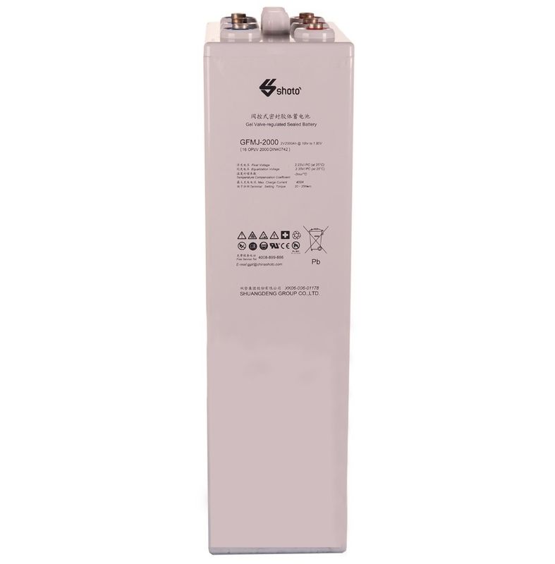 2v 2000ah Tubular Gel VRLA Battery Free Lead Acid Battery M10 Terminal