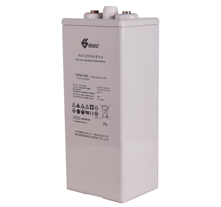 Lead Acid 2V 490AH Deep Cycle Gel Battery Maintenance Free Sealed Battery DIN40742