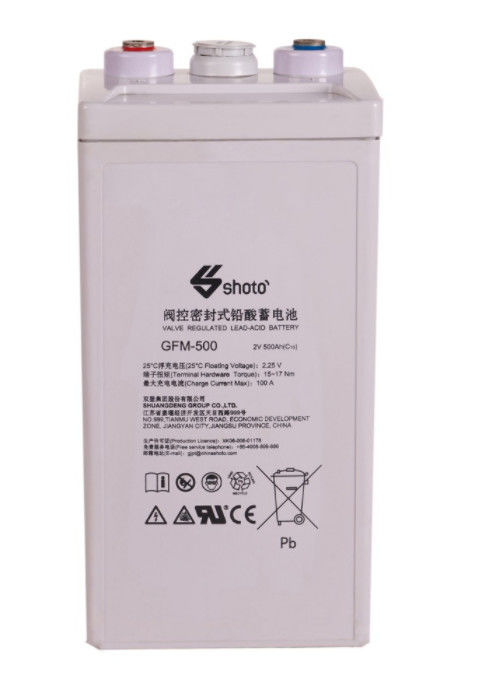 Energy Storage Sealed Lead Acid Battery 500AH 2V 28.6kg Back Up Power