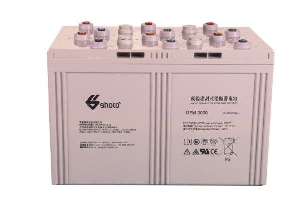 3000AH AGM Sealed Lead Acid Battery M8 Terminal For Nuclear Power Station